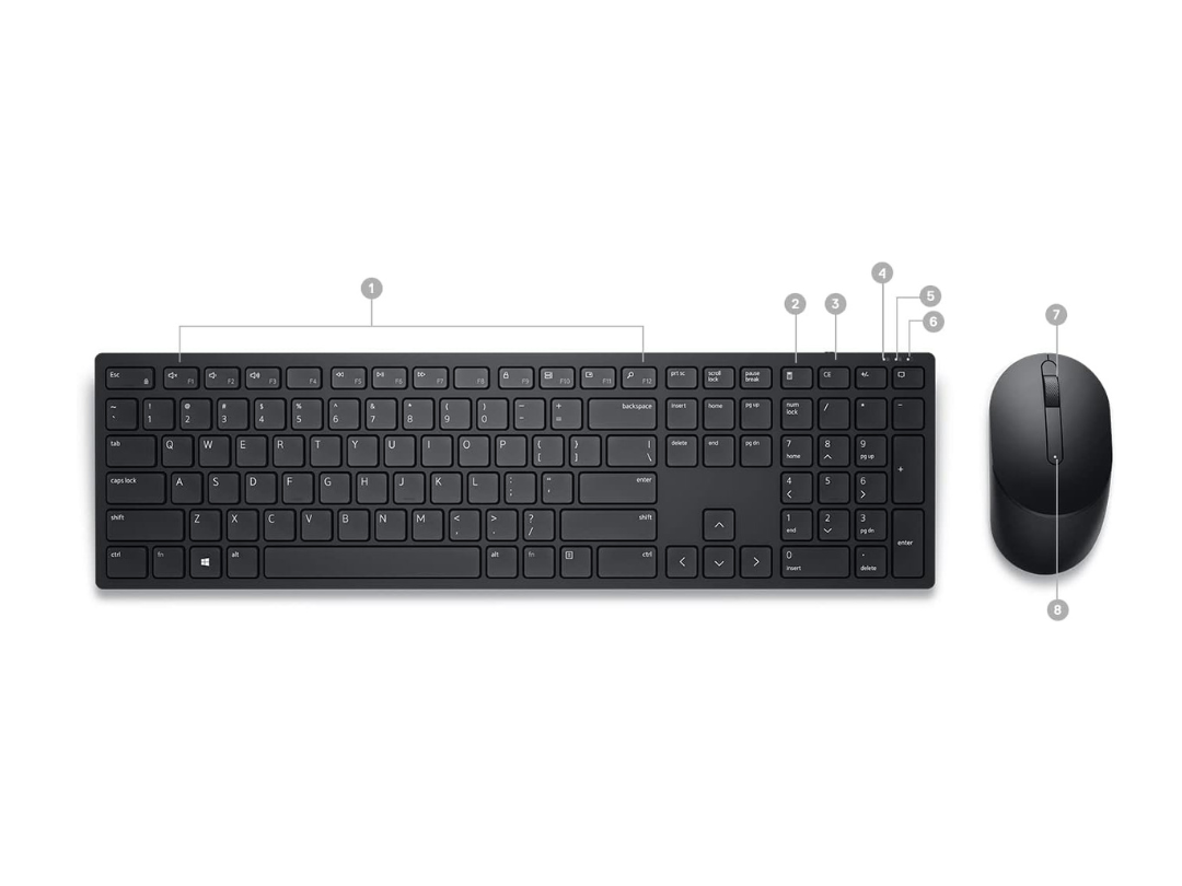 Dell KM5221W Pro Wireless Keyboard & Mouse (QWERTY Arabic-English) Dell KM5221W Pro Wireless Keyboard & Mouse (QWERTY Arabic-English)